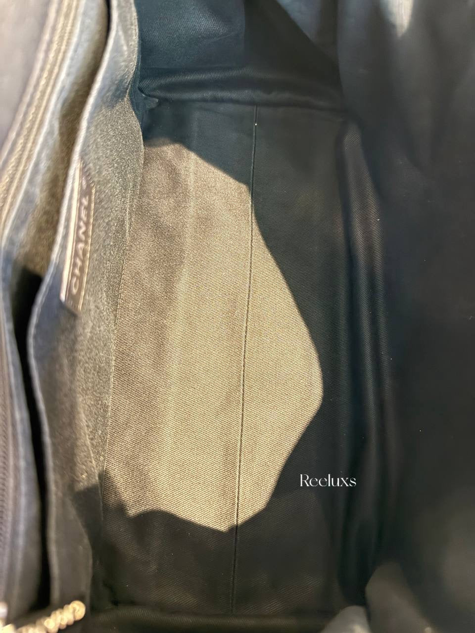 Chanel Black Quilted Calfskin Leather Natural Beauty Large Flap Bag