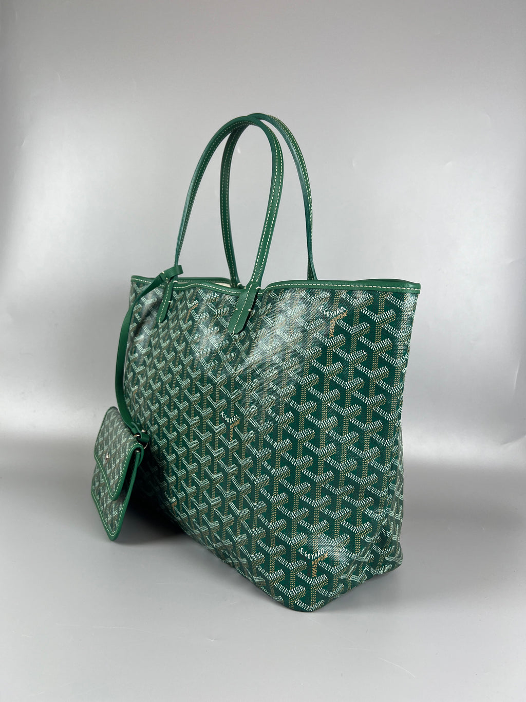 GOYARD Green Goyardini saint  Louis Pm Tote Bag