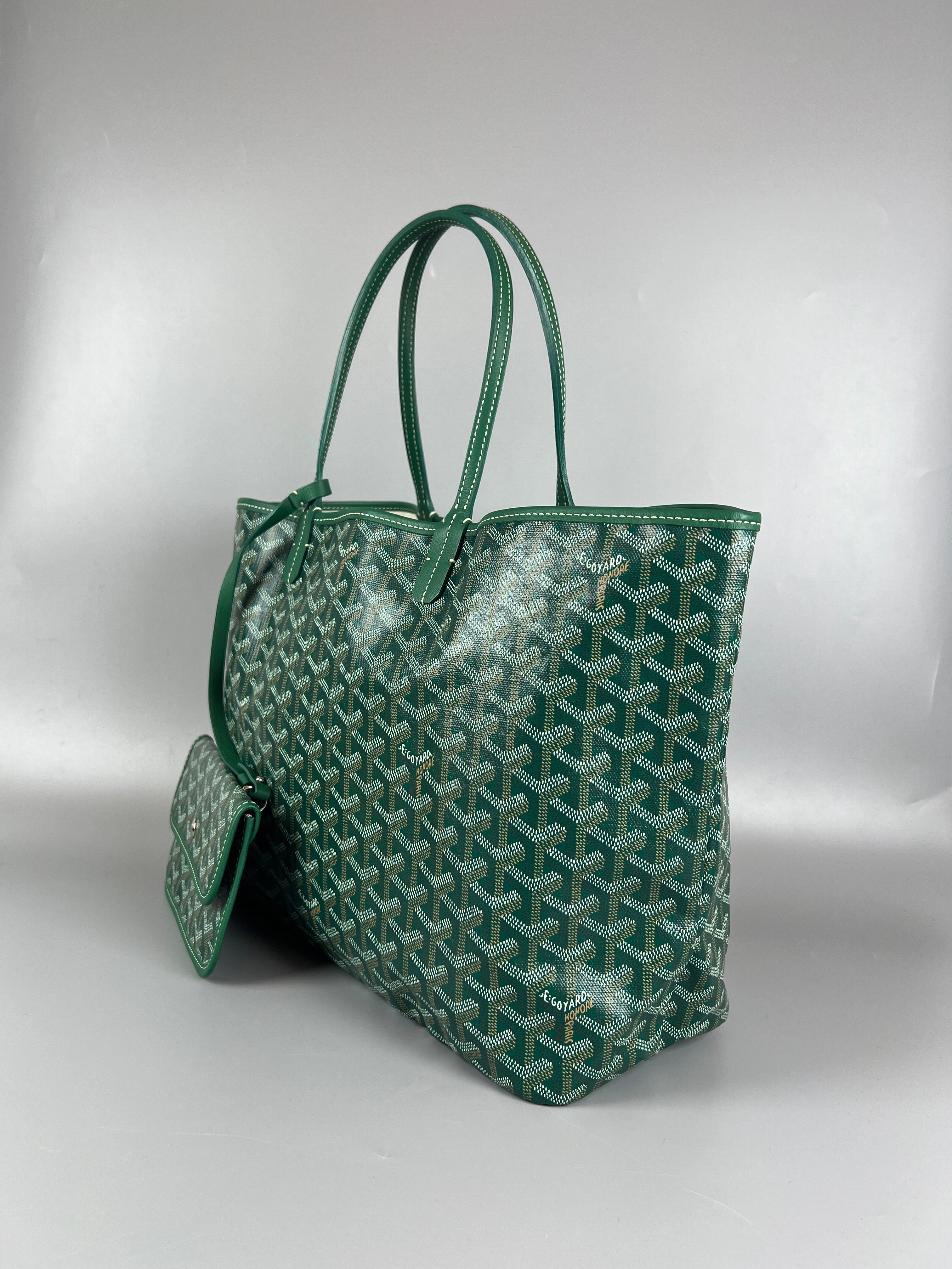 GOYARD Green Goyardini saint  Louis Pm Tote Bag