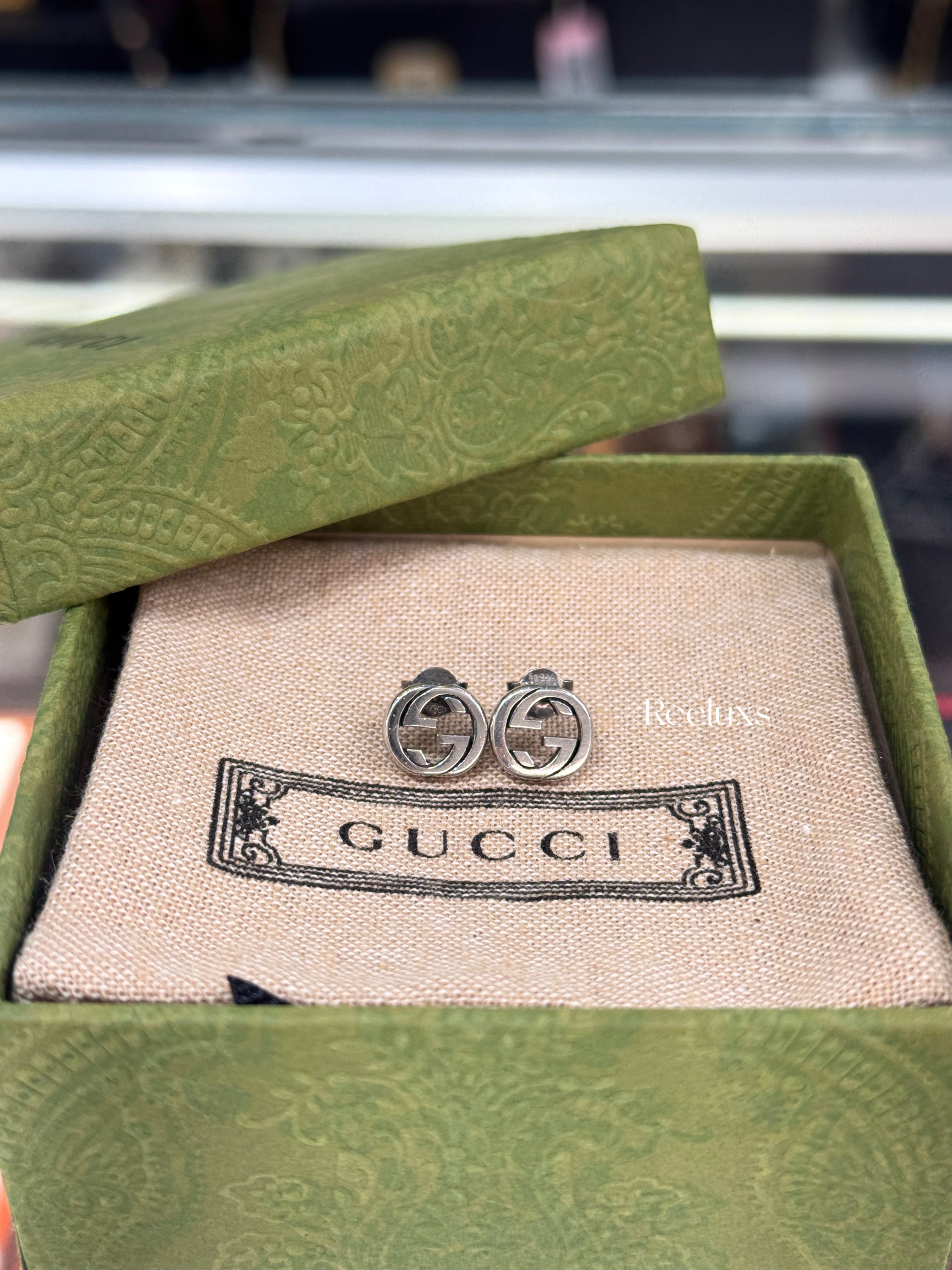 Gucci Interlocking G Stud Earrings