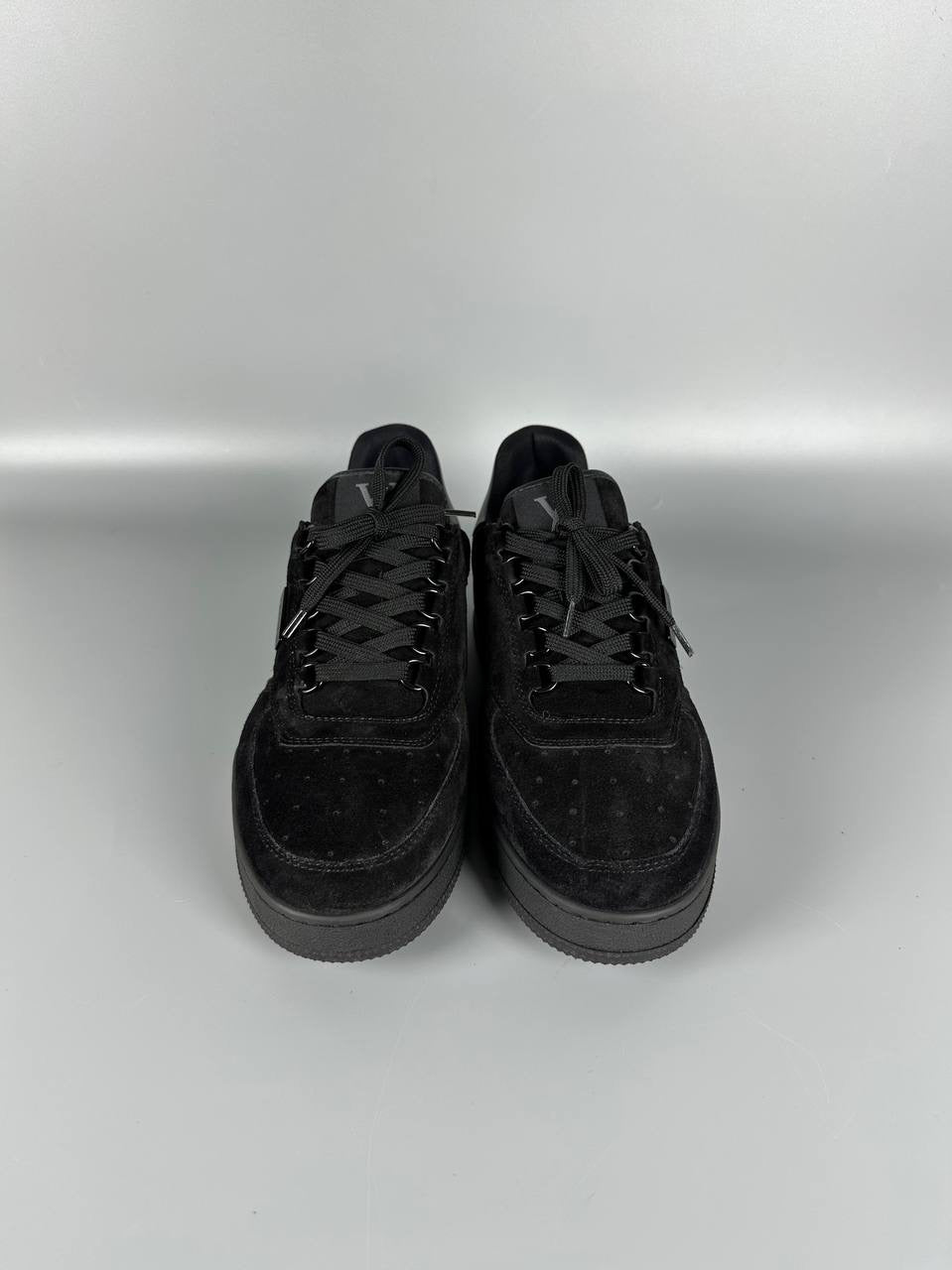 LOUIS VUITTON  Lv Trainer Black Suede Sneakers Men’s Shoes