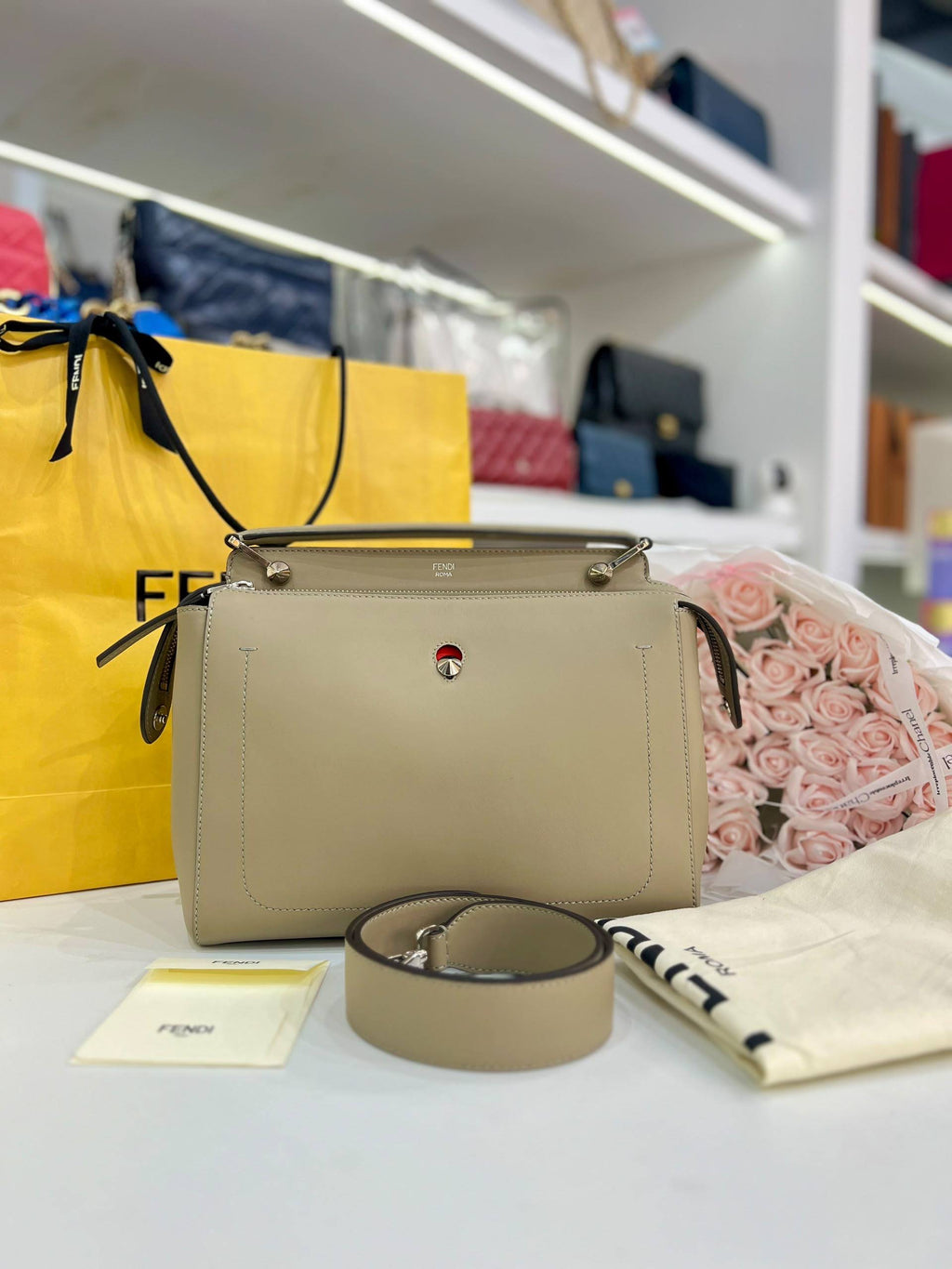 FENDI Medium Dotcom Satchel Bag