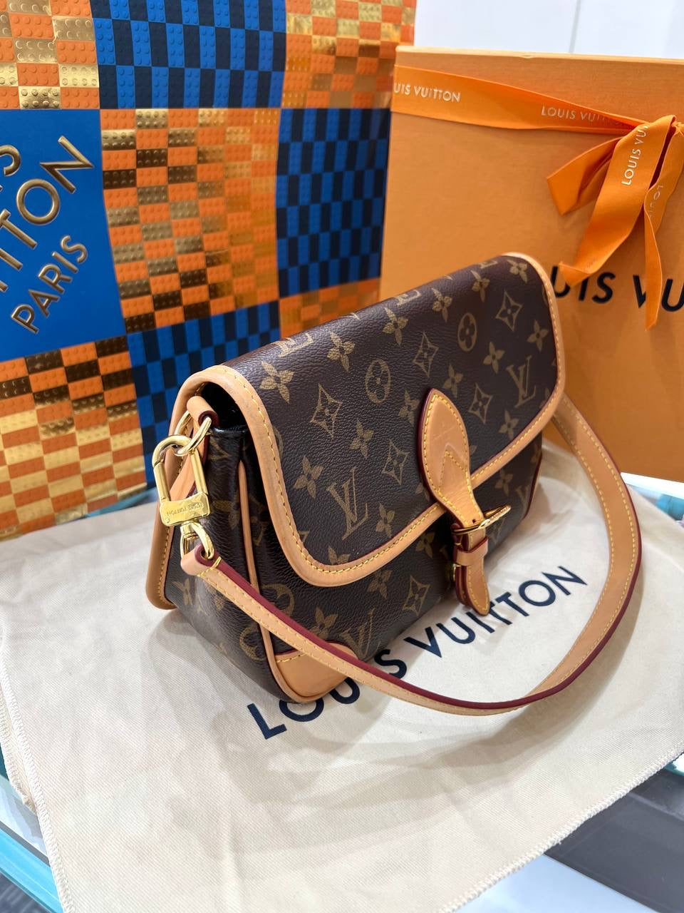 Full Set Microchip 2022 LOUIS VUITTON LV Diane Hand Bag