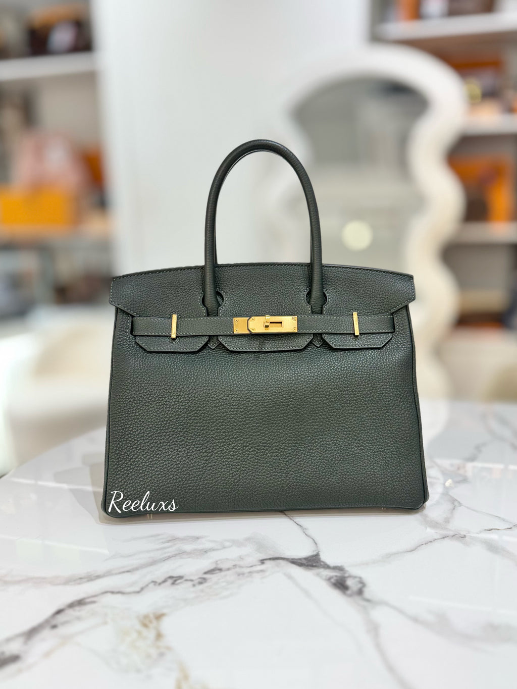 HERMES Birkin 30 Gold Hardware Handbag ( GHW )