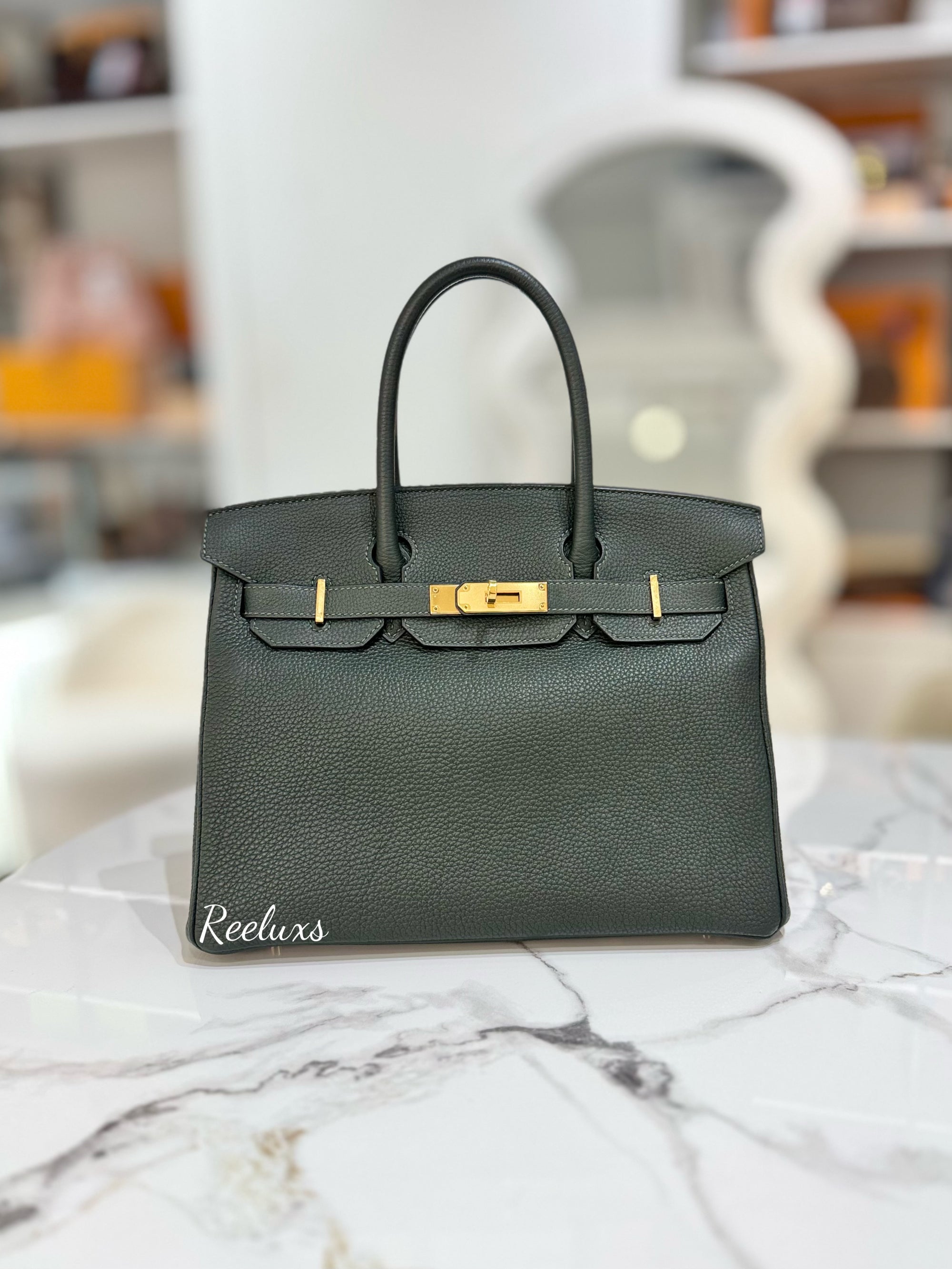 HERMES Birkin 30 Gold Hardware Handbag ( GHW )
