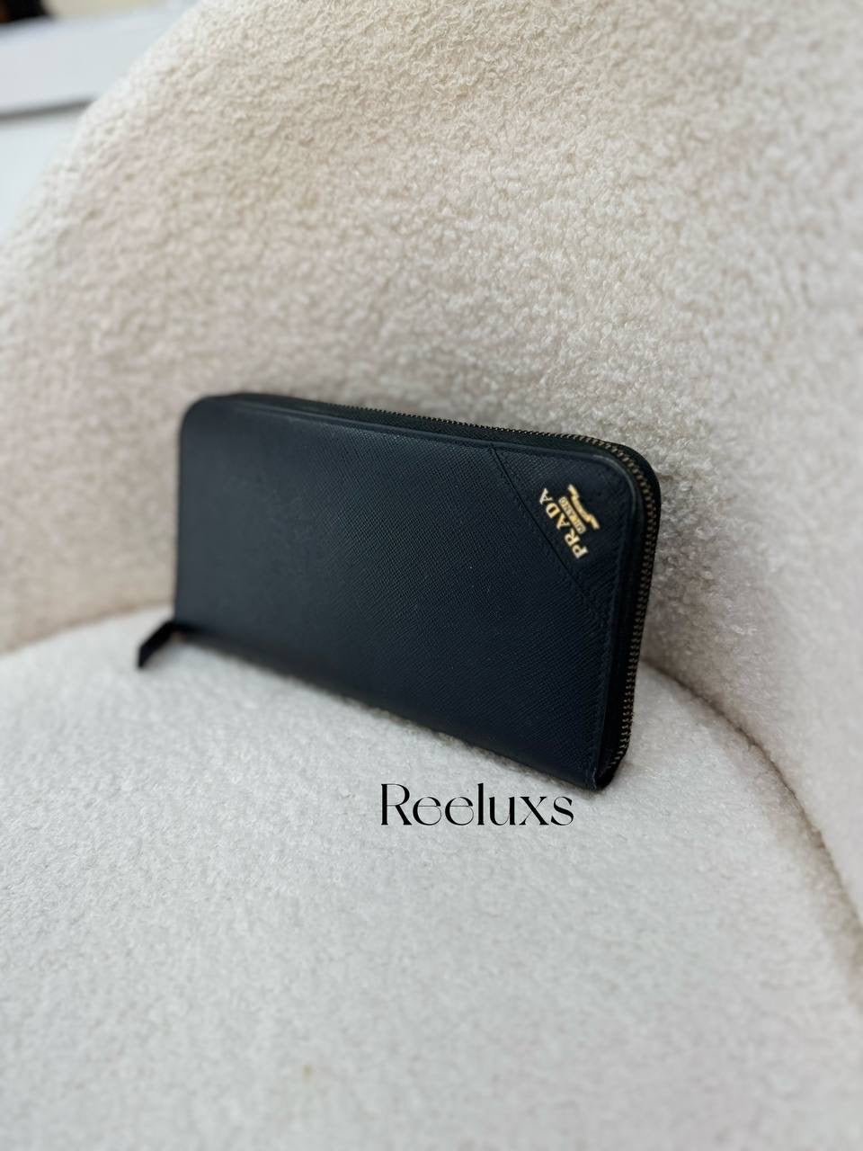 PRADA Saffiano Long Wallet