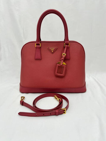 PRADA Saffiano Lux 2way Shoulder Bag Tamaris Pink