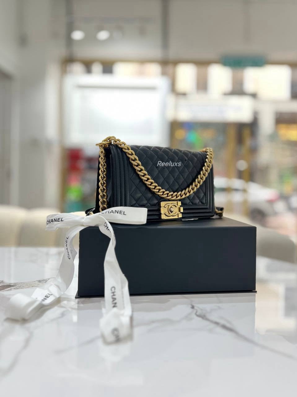 FULL SET CHANEL  Leboy  Medium Shoulder Bag