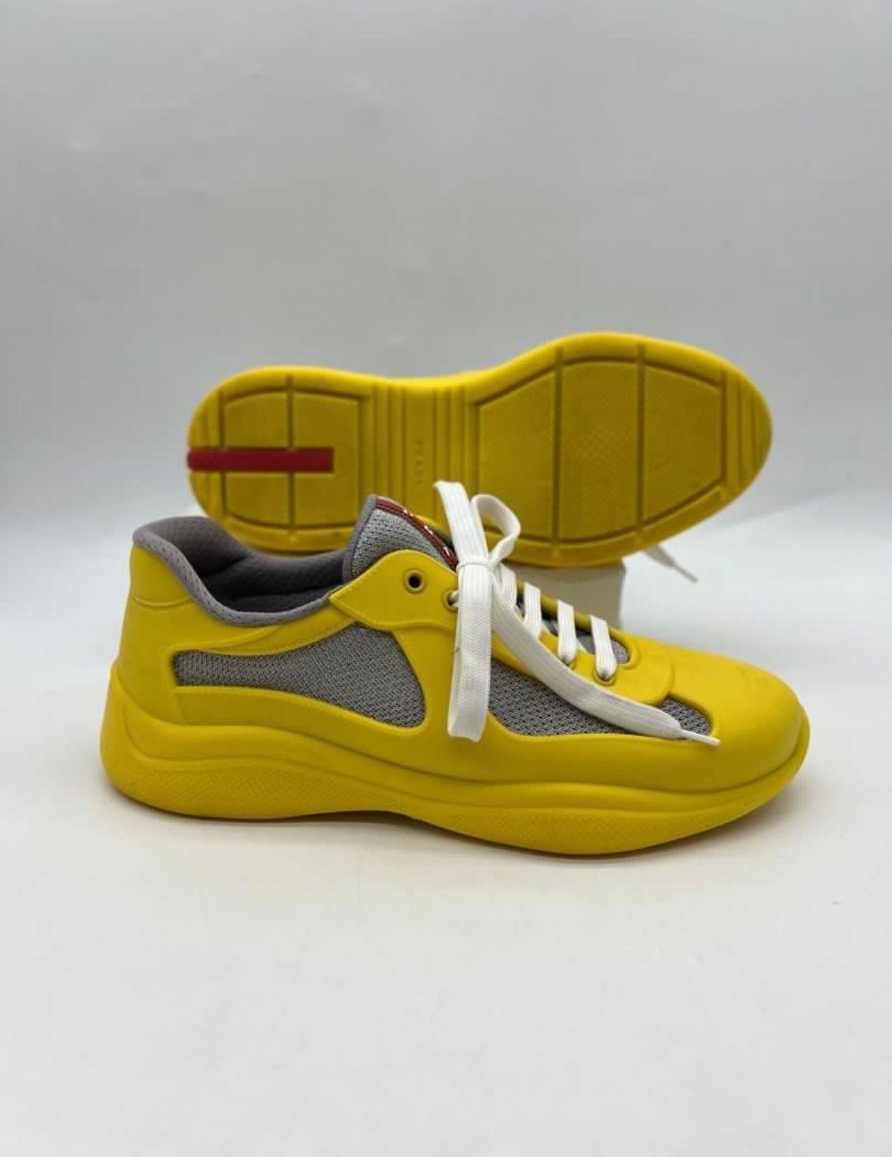 Prada Yellow Sneaker shoe for Unisex Size 42 - Reeluxs 