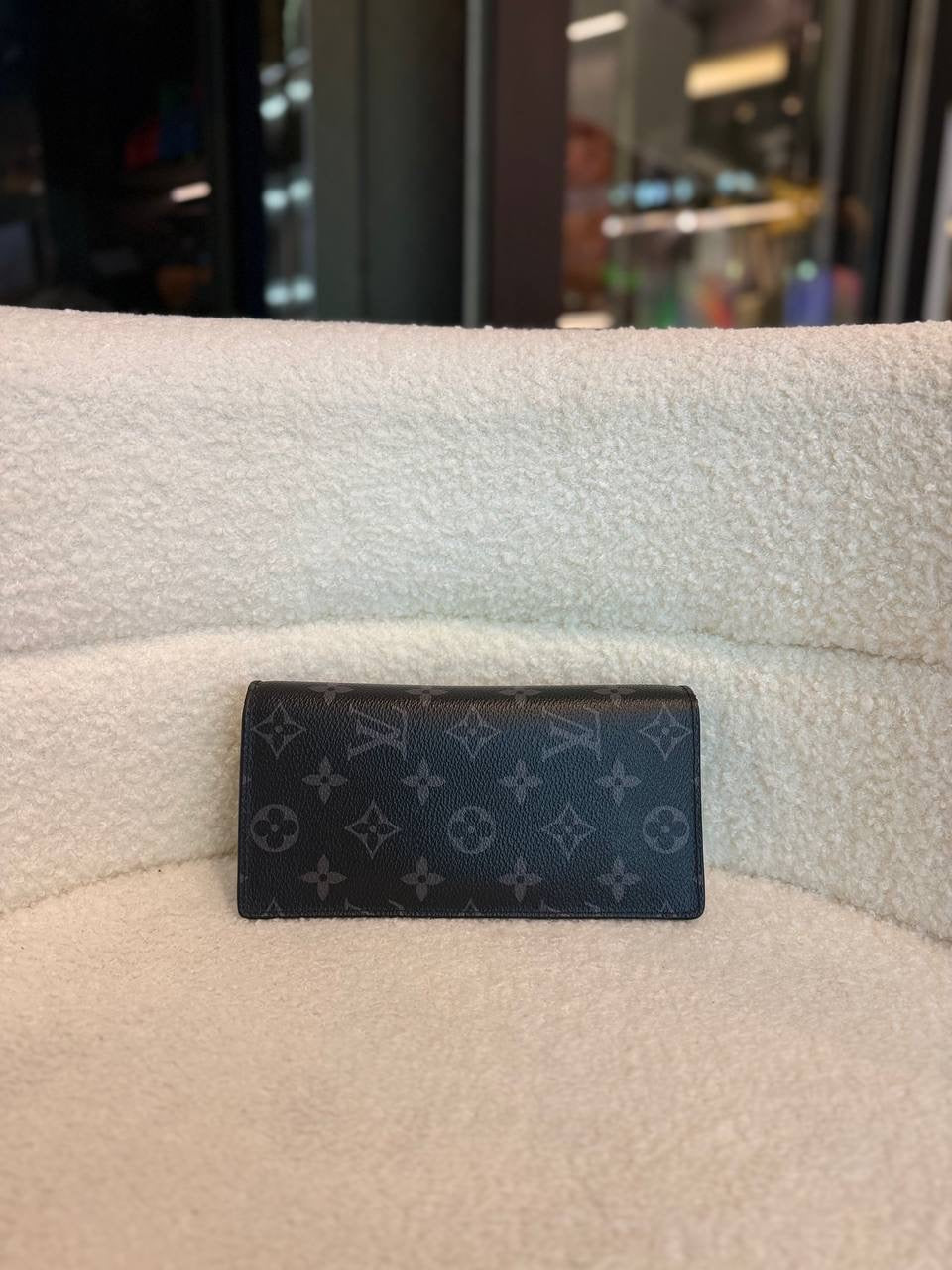 Louis Vuitton Brazza Wallet in Monogram Eclipse Canvas