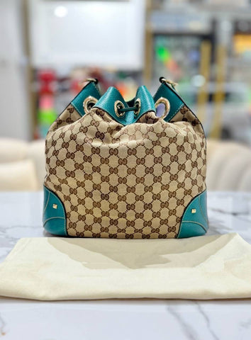 GUCCI  GG Canvas Bucket Bag