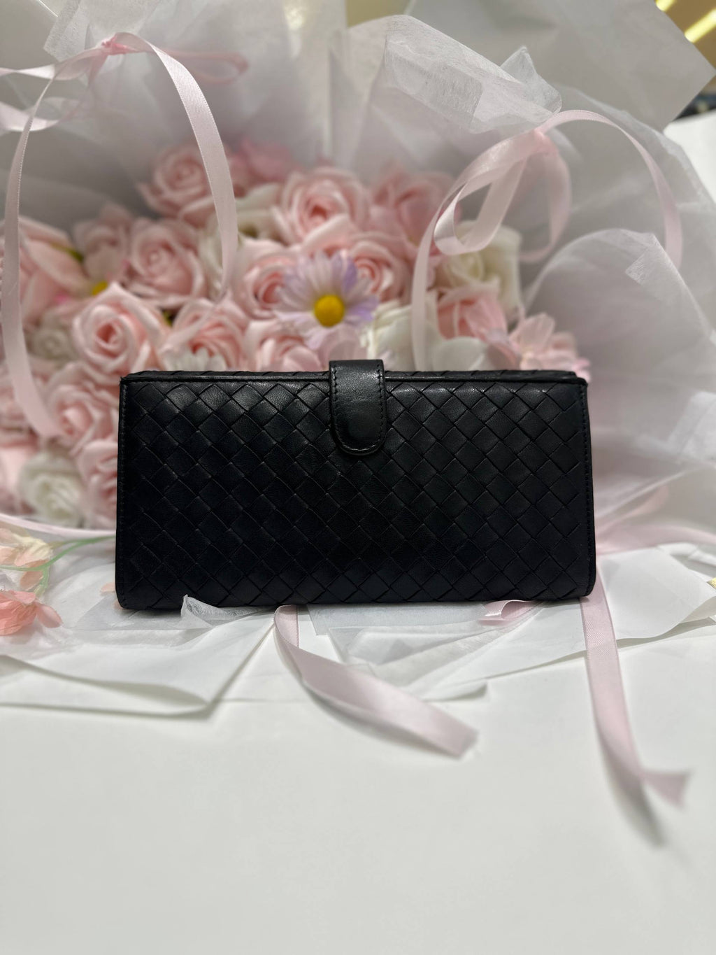 BOTTEGA VENETA Intrecciato Long Wallet With Coin Purse