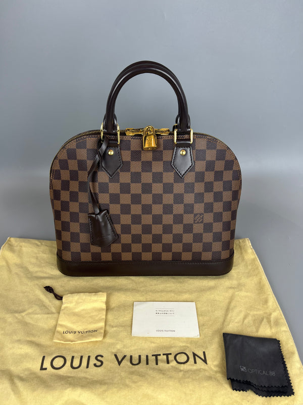 LOUIS VUITTON Alma PM - Damier Ebene Gold Hardware