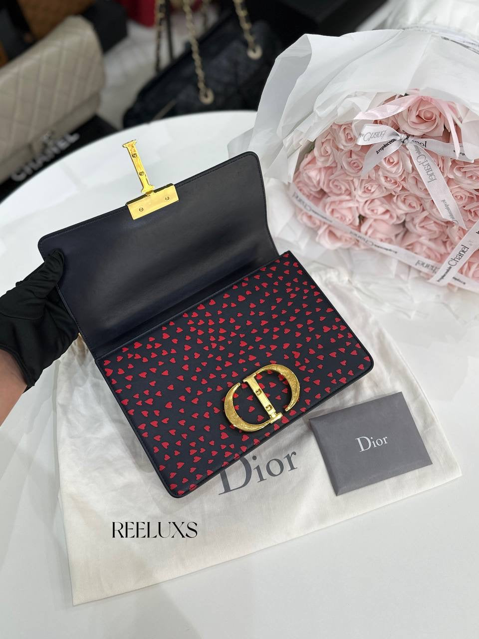 CHRISTIAN DIOR  ""I Love Paris"" 30 Montaigne Flap Bag