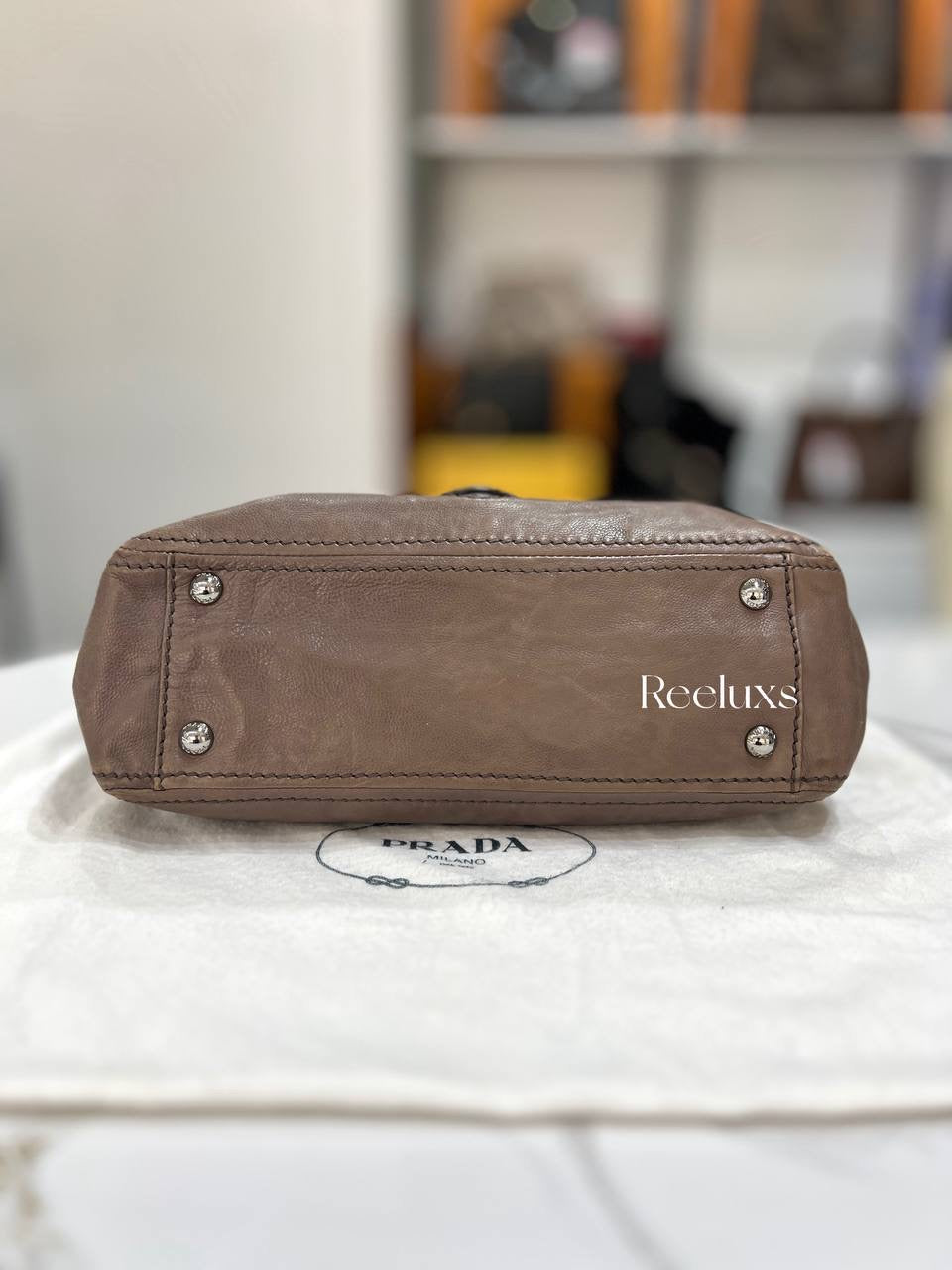 Prada Glace Calf Leather Shoulder Bag