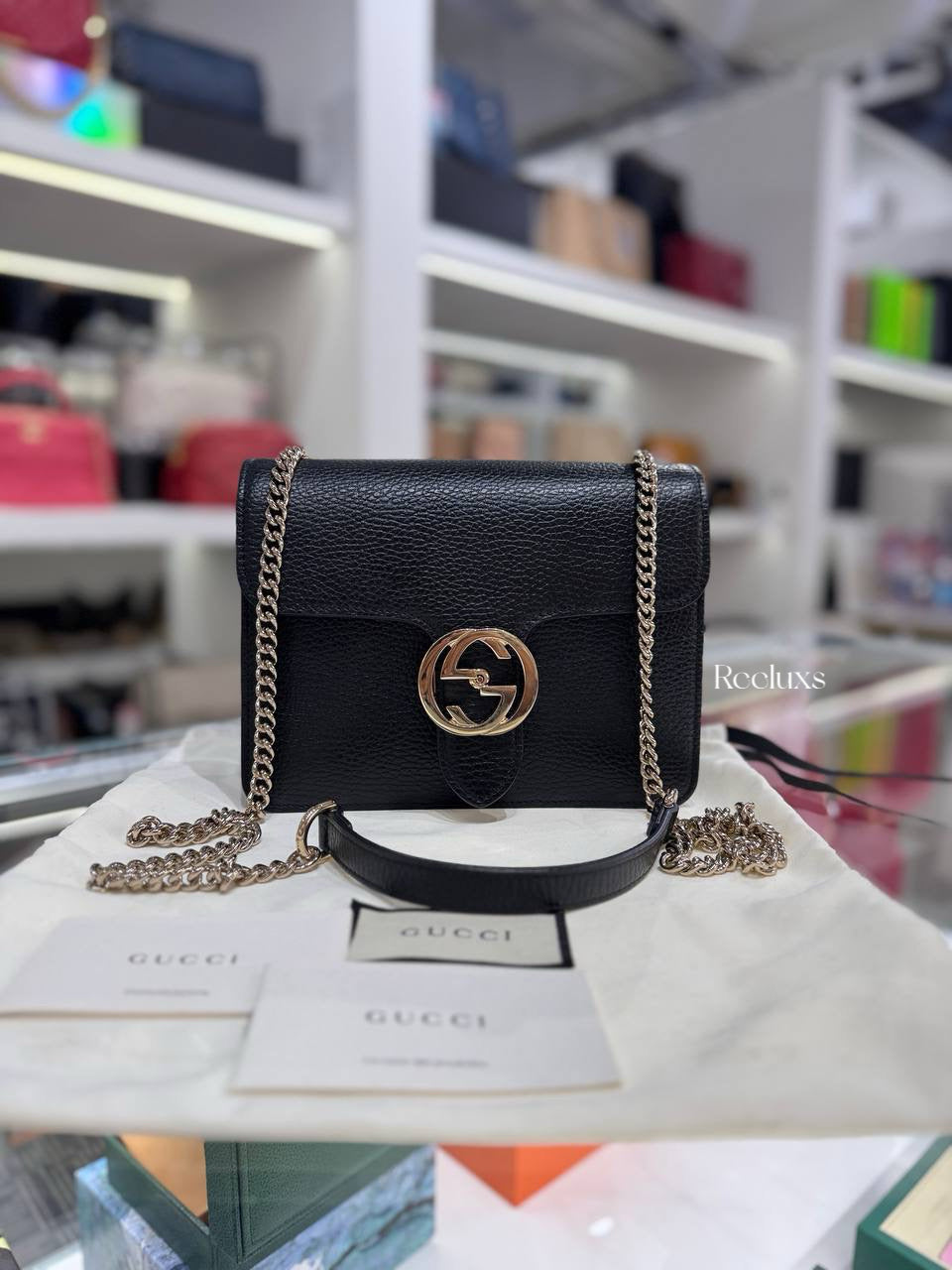 GUCCI Interlocking G Shoulder Bag