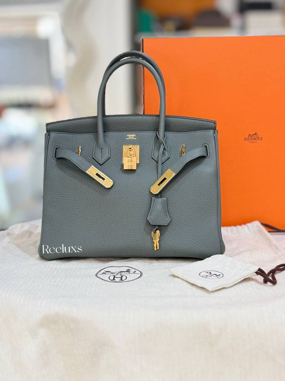 FullSet HERMES Birkin 30 Gold Hardware Handbag GHW