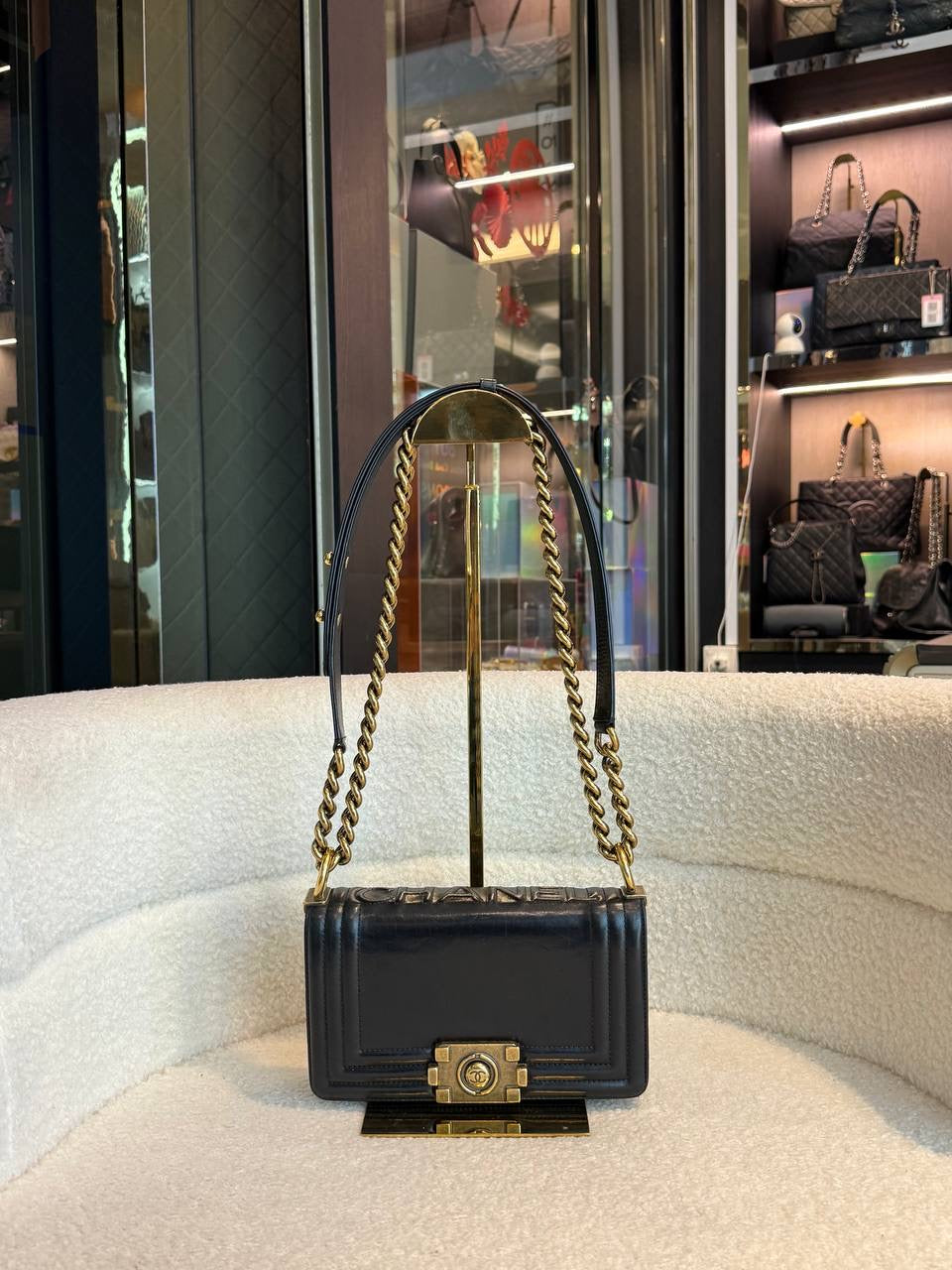 Chanel Boy leather crossbody bag