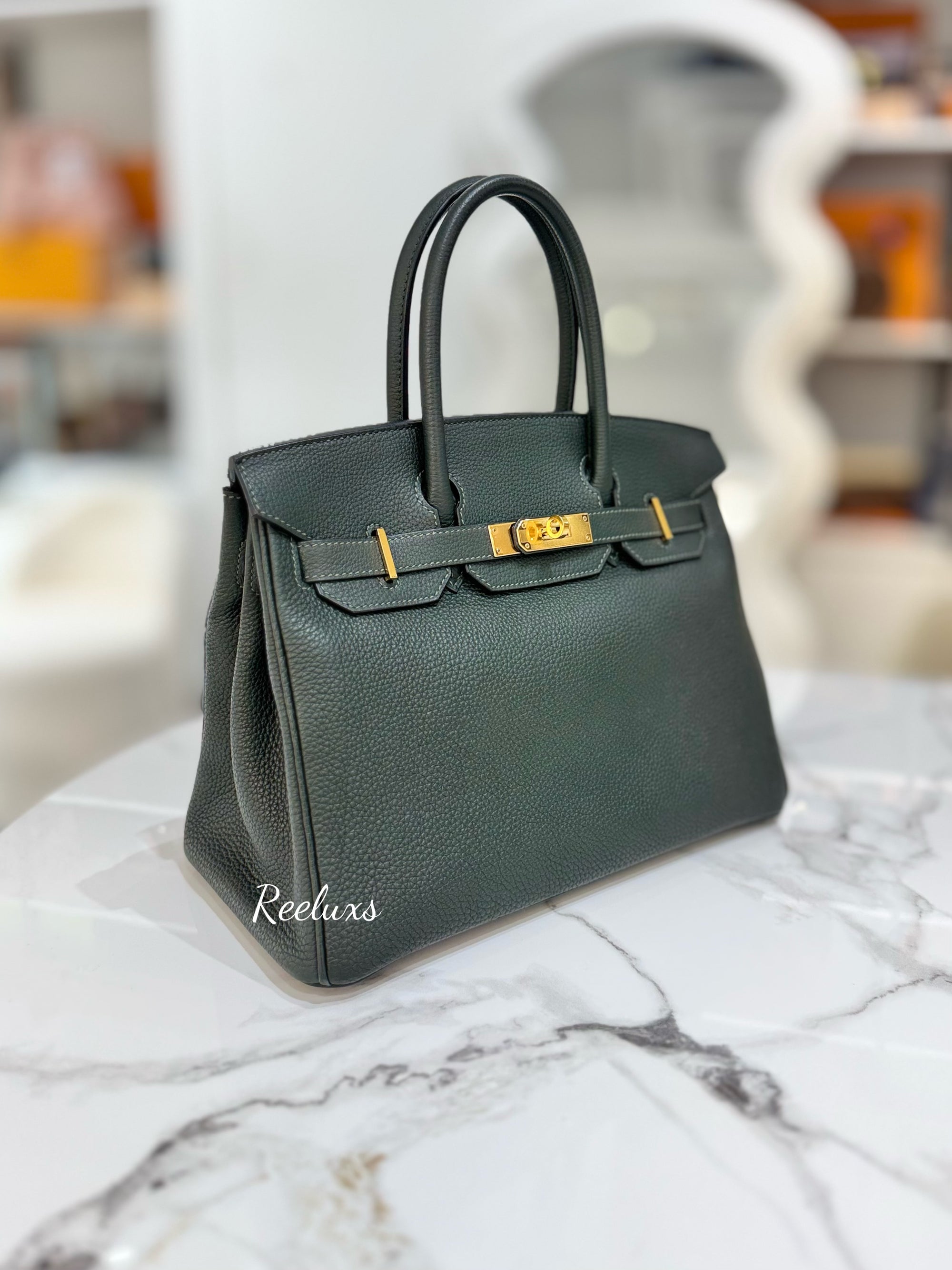 HERMES Birkin 30 Gold Hardware Handbag ( GHW )