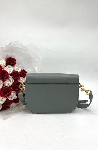 CHRISTIAN DIOR Calfskin Medium Bobby Flap Gray For Lady Sling Bag - Reeluxs 