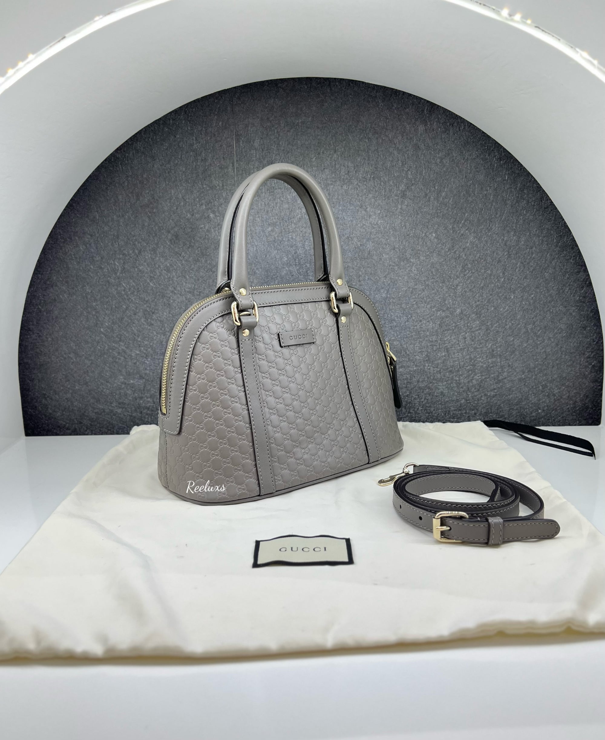 GUCCI Dome leather Hand Bag / Shoulder Bag ( 2- Way )