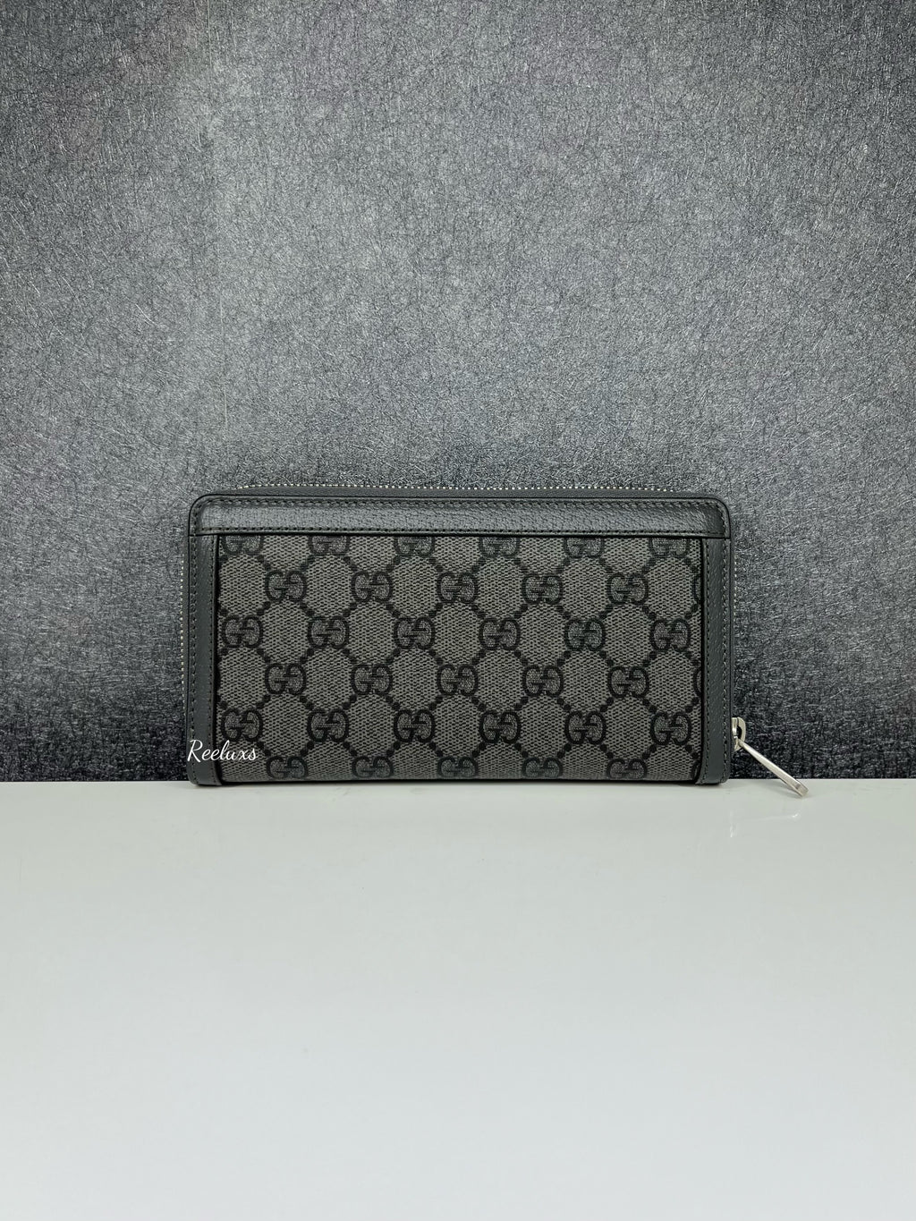 GUCCI Unisex Leather Logo Long Wallet
