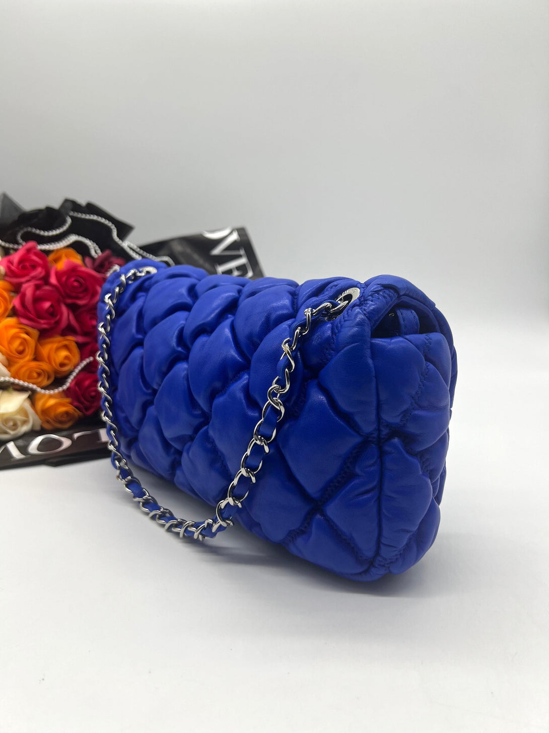 Chanel Special Edition Puffy Blue Flap Sling Bag - Reeluxs 