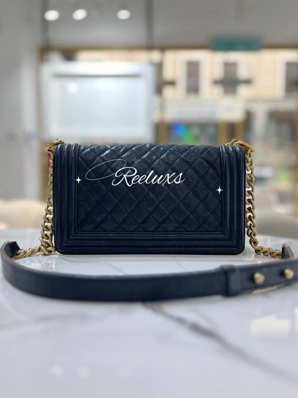 CHANEL Leboy CalfSkin Medium Flap Handbag - Shoulder Bag