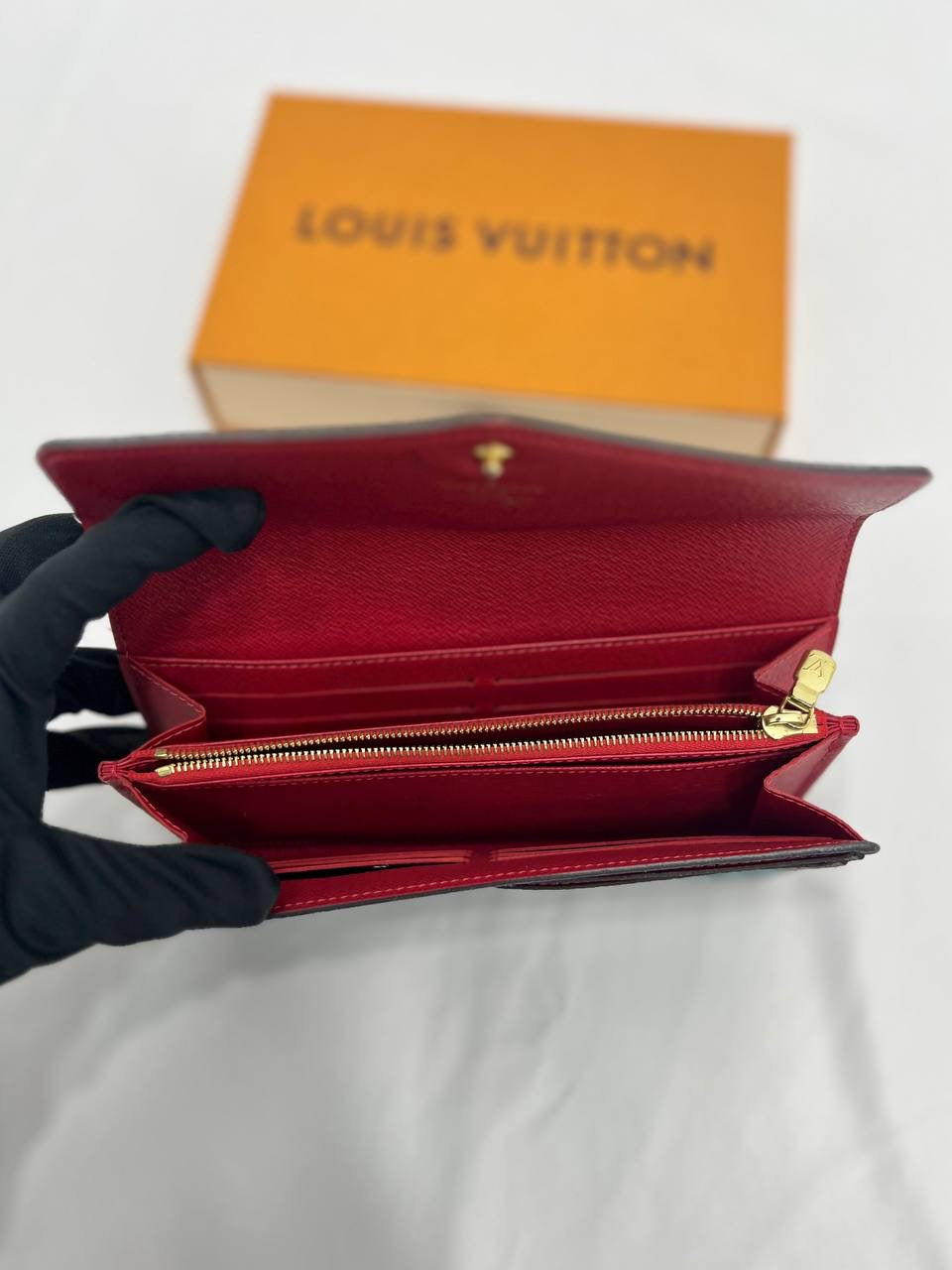 LOUIS VUITTON LV Brown Monogram World Tour Sarah Wallet