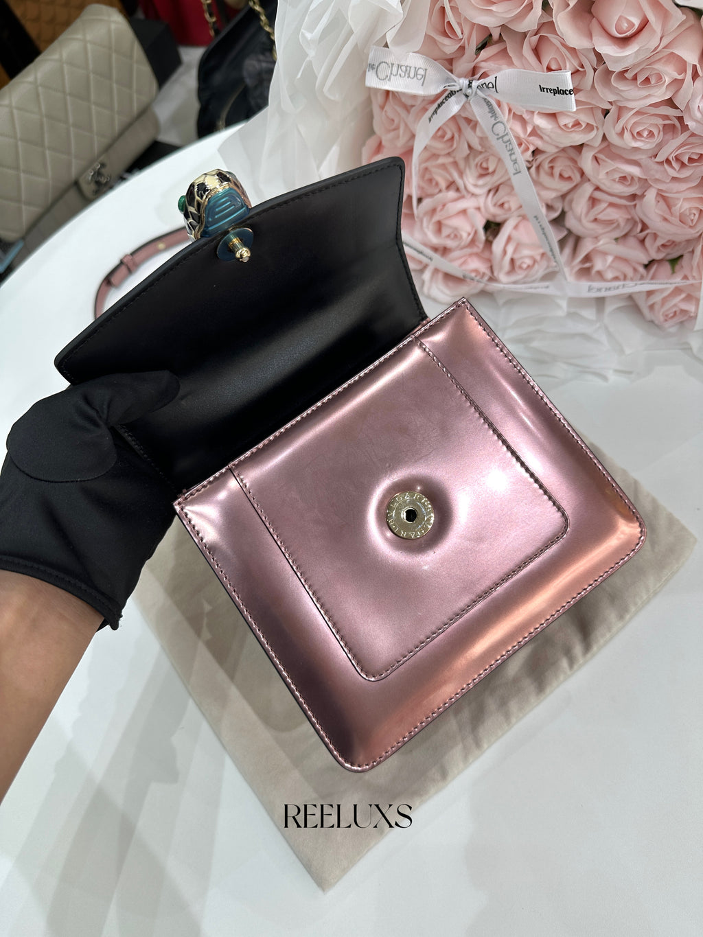 BVLGARI Serpenti Forever Top Handle Bag