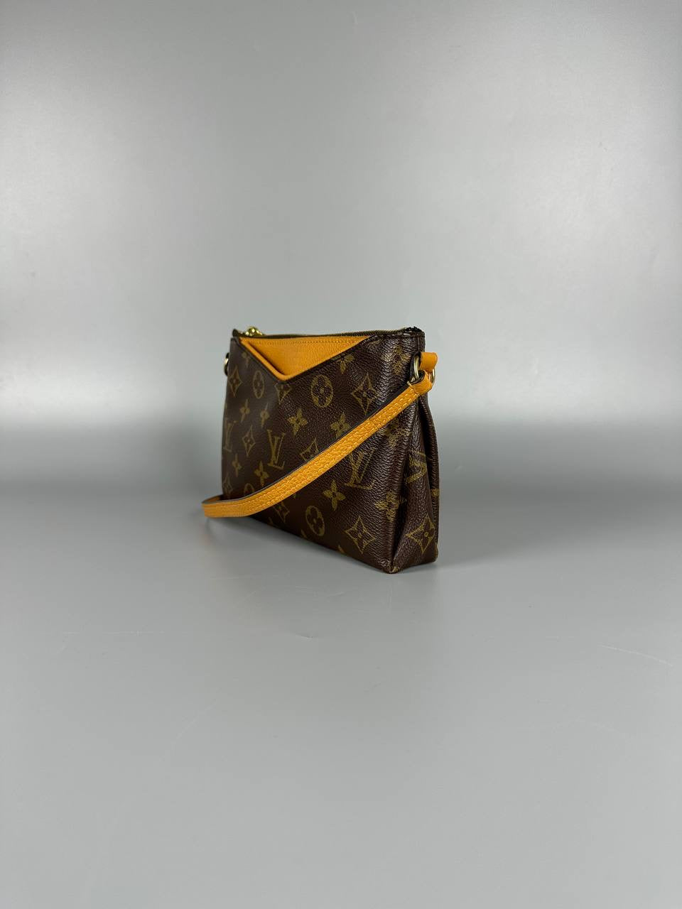 LOUIS VUITTON LV Pallas Pochette Monogram Crossbody Bag Saffron