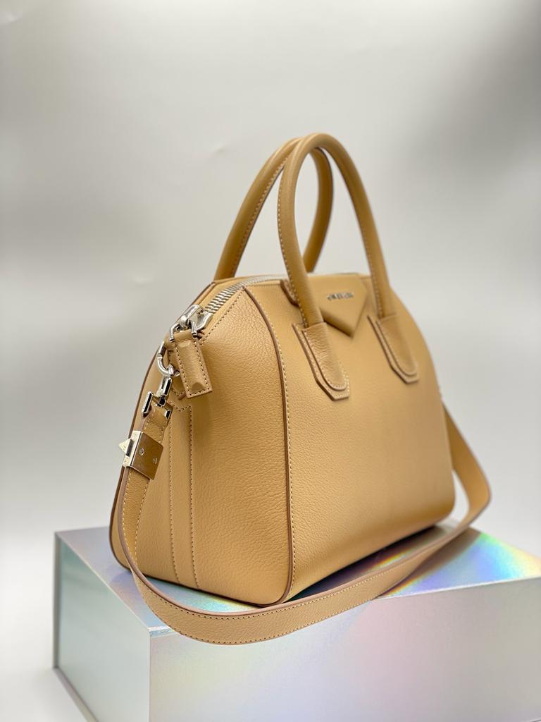 GIVENCHY Small Antigona Box Bag In Beige Cappuccino - Reeluxs 