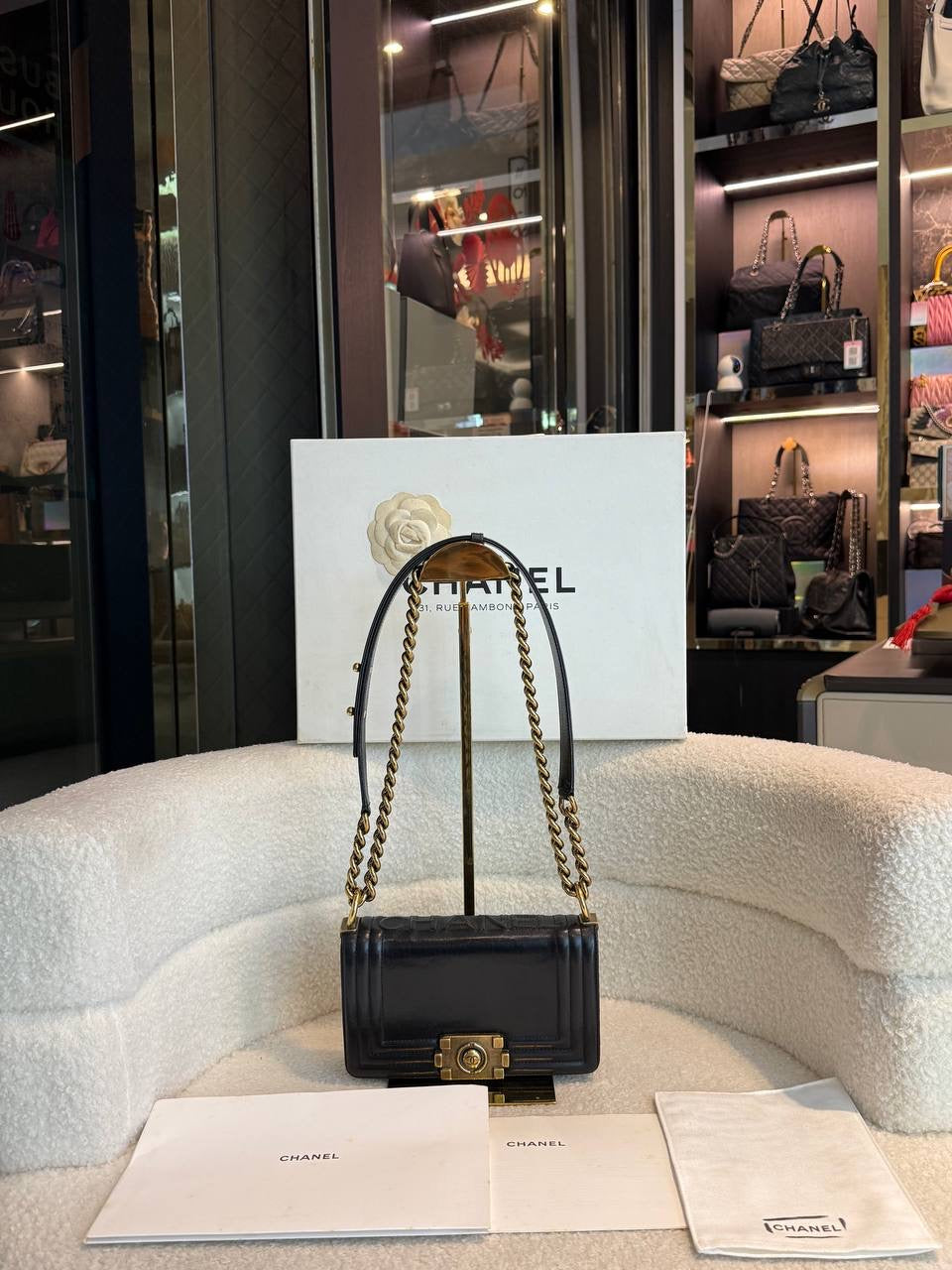 Chanel Boy leather crossbody bag