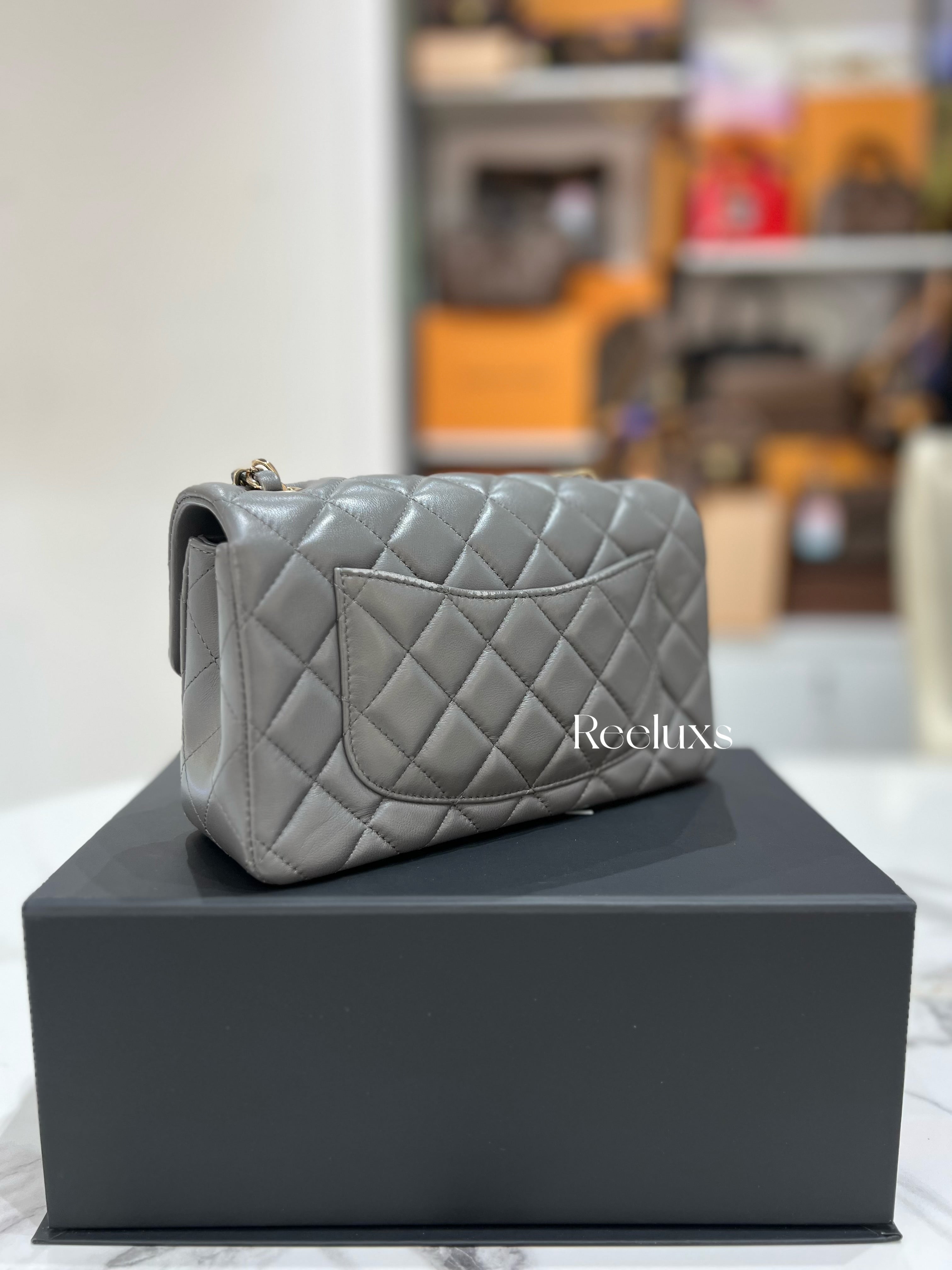 CHANEL Classic Mini Rectangular Single Flap Bag Full set