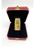 CARTIER Full Body C De Engraving Metal Lighter Finish Yellow Gold - Reeluxs 