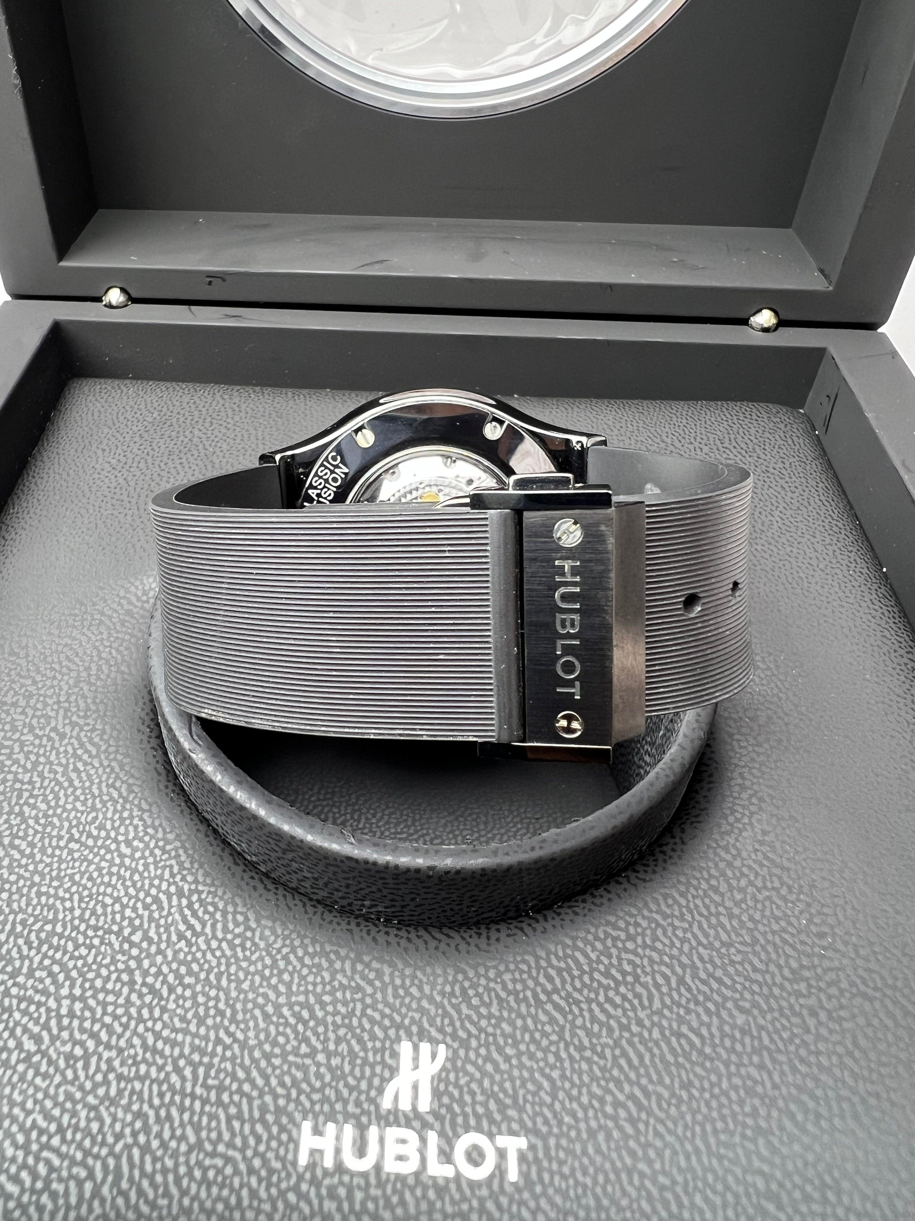 Full Set HUBLOT Big Bang Unico 42mm TI/Rubber Black Men Watch - Reeluxs 