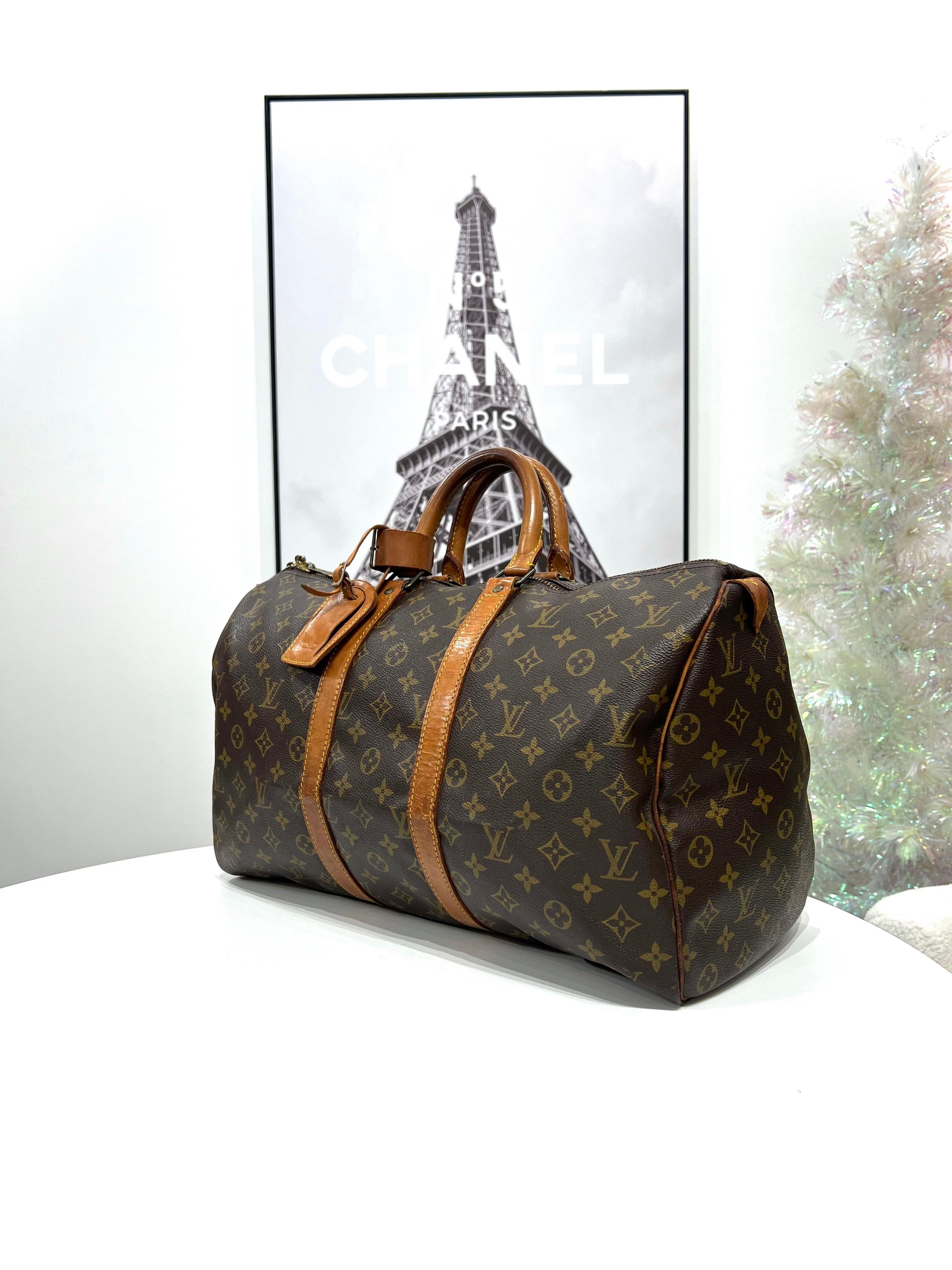 LOUIS VUITTON Keepall Bandolier 45 Travel Bag - Reeluxs 