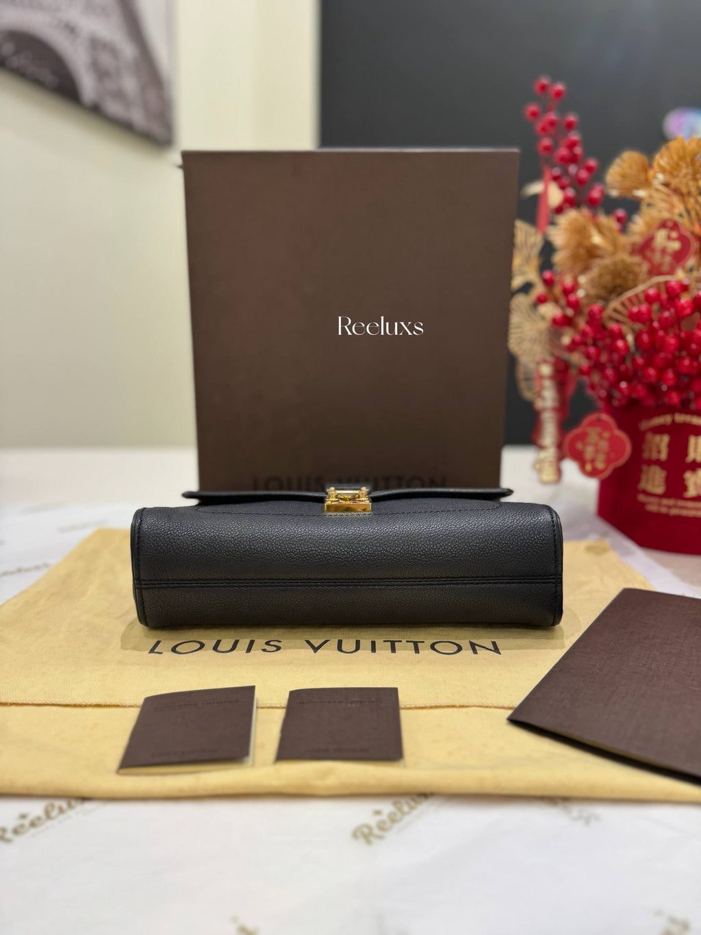 LOUIS VUITTON Saint Germain Pm Monogram Empreinte Leather Shoulder Bag