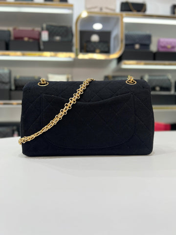 CHANEL Classic Double Flap Medium Shoulder Bag Black - Reeluxs 