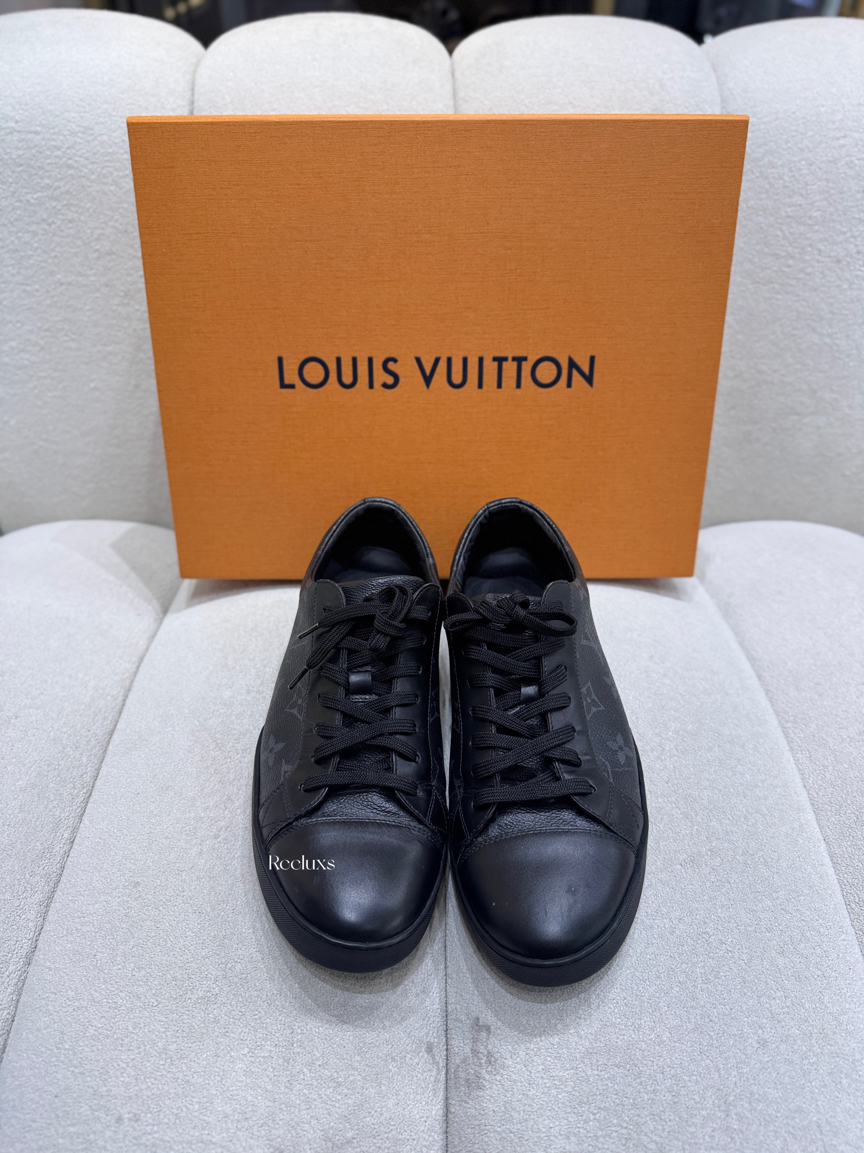 LOUIS VUITTON LV Match Up Monogram Black Lether