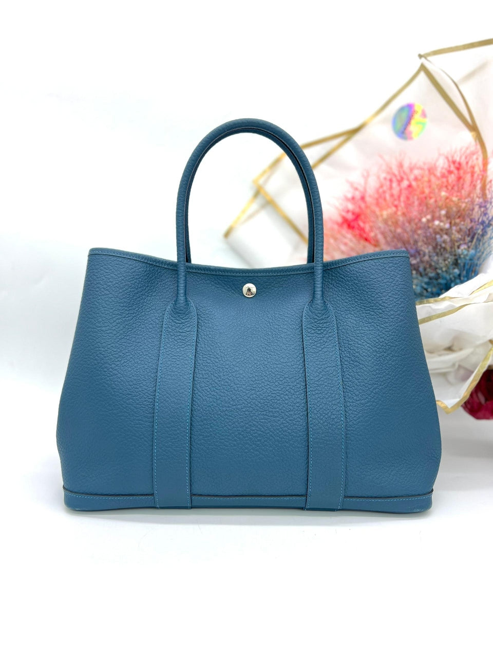 HERMES Garden Party 36 Tote
Bag - Blue - Reeluxs 