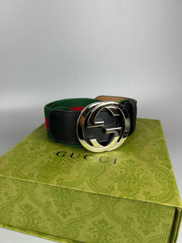 GUCCI Belt Red Green IN Men's Belts