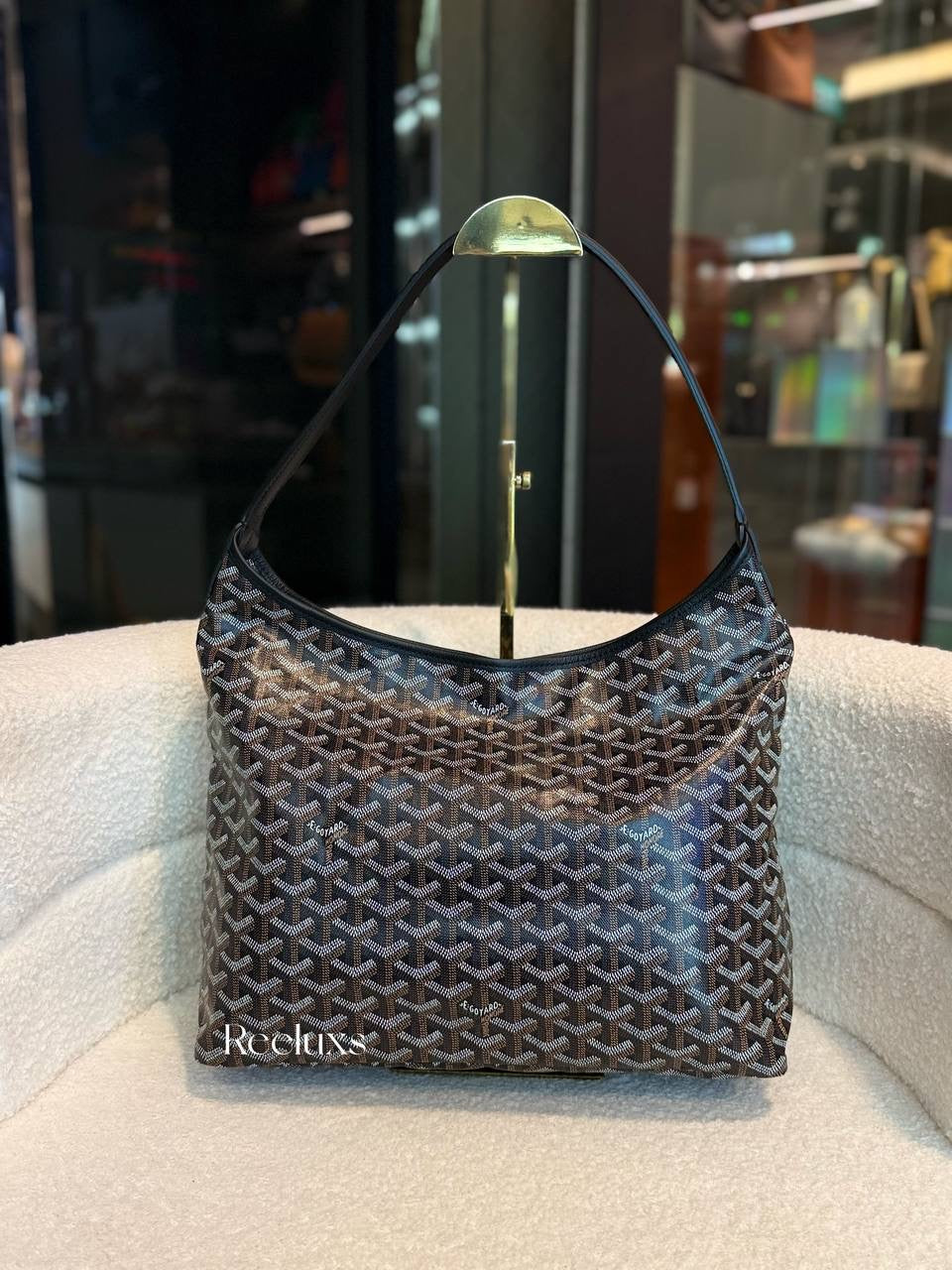 Goyard Bohème Hobo Bag - Black Goyardine