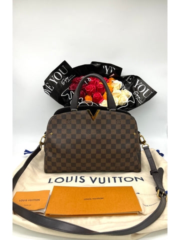 LOUIS VUITTON Damier Ebene Kensington Bowling Handbag - Minimally Used - Reeluxs 