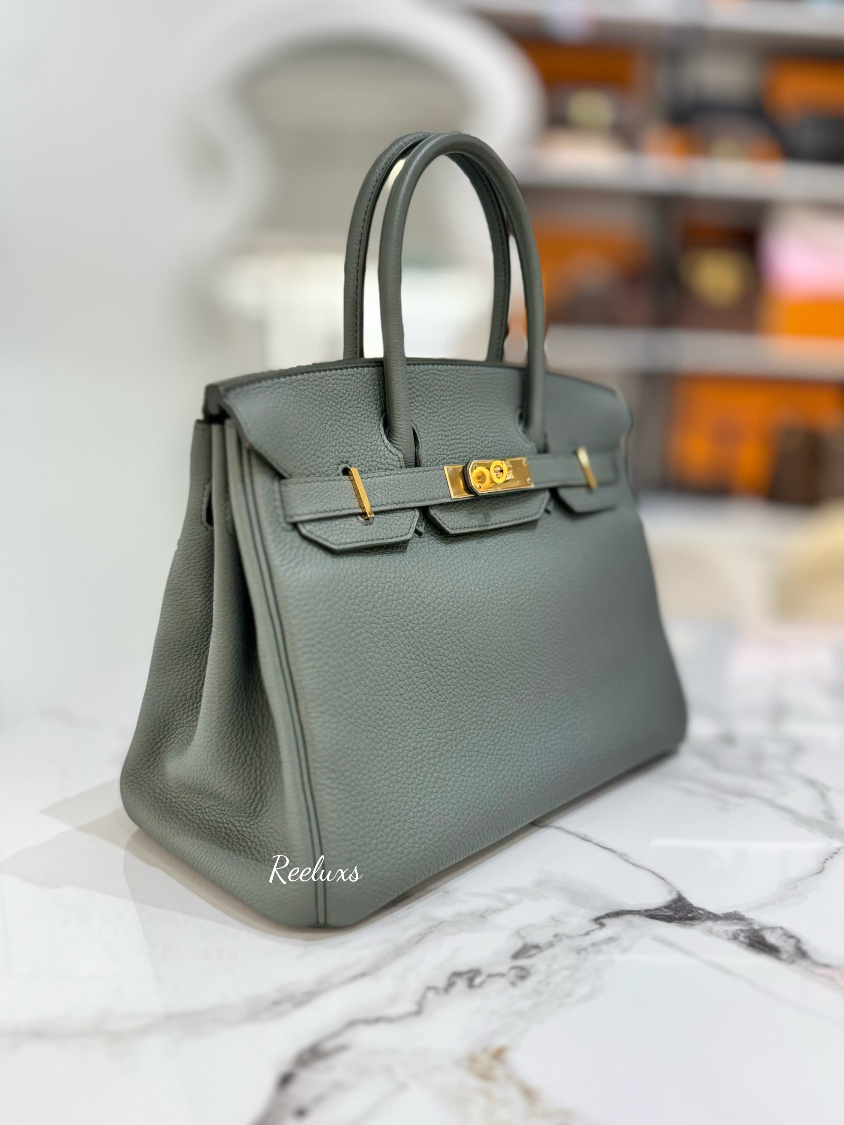 HERMES Birkin 30 Gold Hardware Handbag GHW