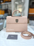 CHRISTIAN DIOR Diorever Pale Pink Grained Leather Handbag