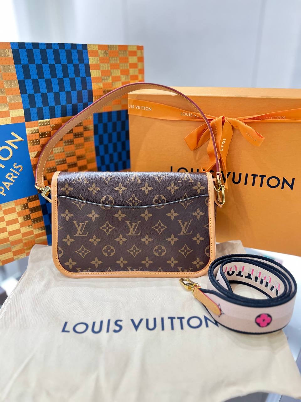 Full Set Microchip 2022 LOUIS VUITTON LV Diane Hand Bag