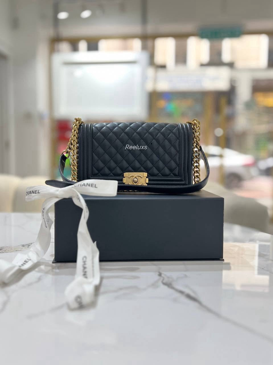 FULL SET CHANEL  Leboy  Medium Shoulder Bag