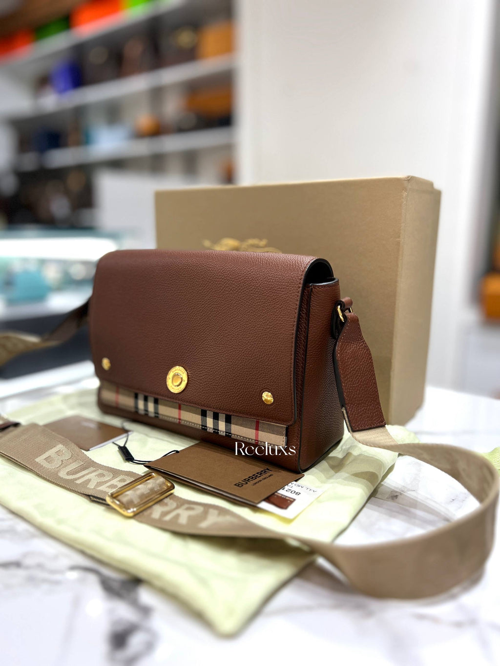 BURBERRY Note Crossbody Bag