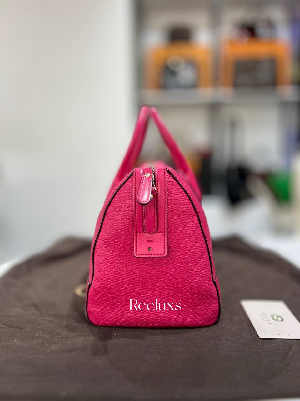 GUCCI Microguccissima Leather 'Nice' Top Handle Bag